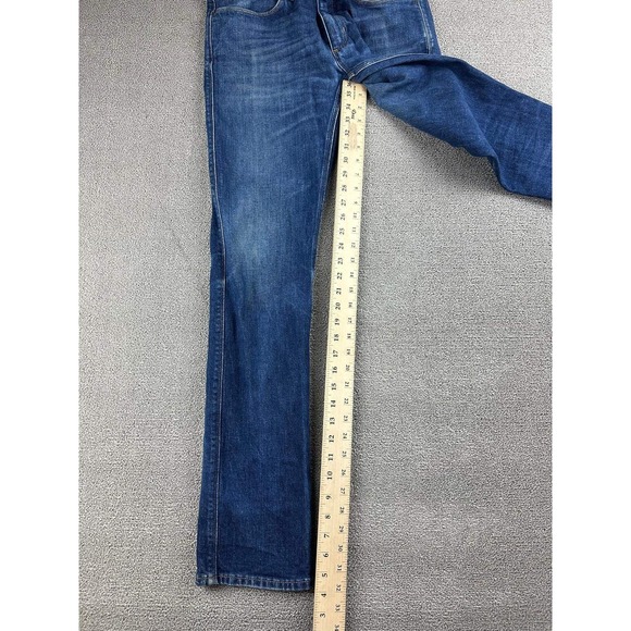 Acne Studios Jeans Mens 31-32 Straight Leg Blue Denim Medium Wash Pink Label - Picture 5 of 7